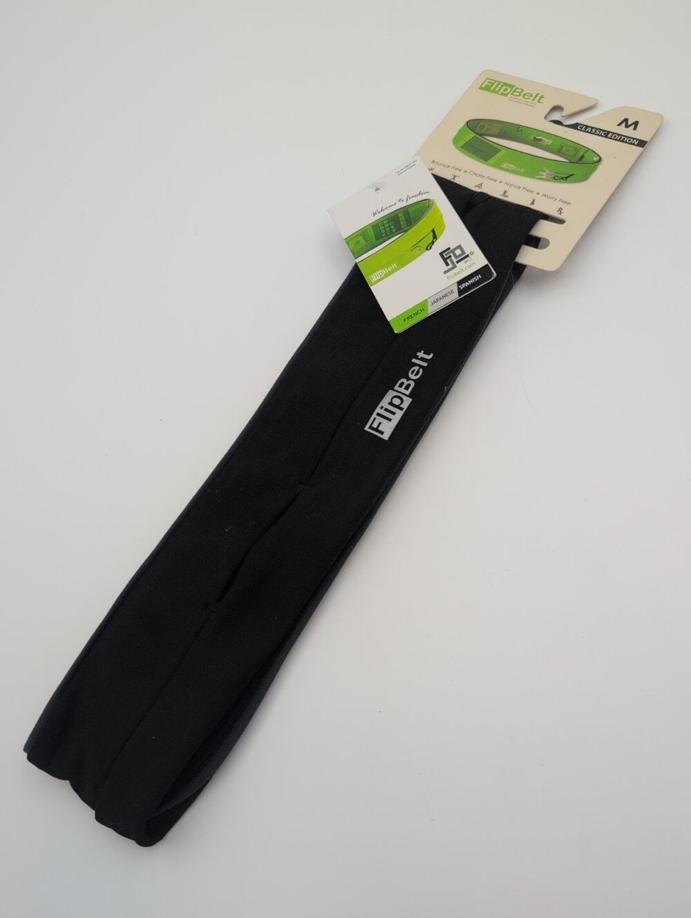 FlipBelt Classic Edition Running Belt Medium Size 6-8, 29”-32” Black - NEW